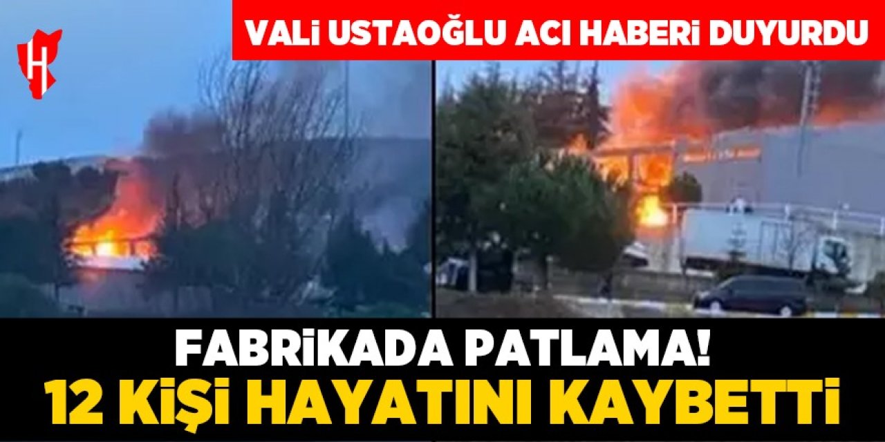 Fabrikada patlama: 12 ölü, 3 yaralı