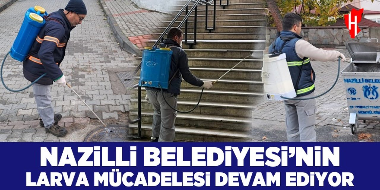 Nazilli Belediyesi'nin larva mücadelesi devam ediyor