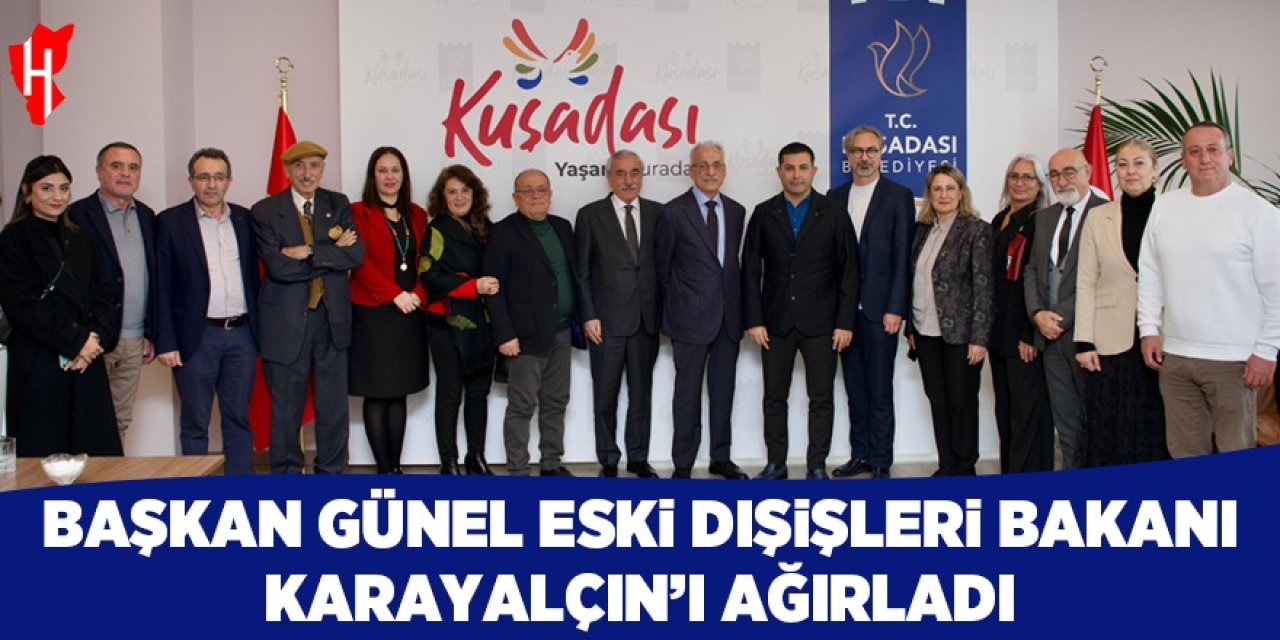 Başkan Günel eski Dışişleri Bakanı Karayalçın'ı ağırladı