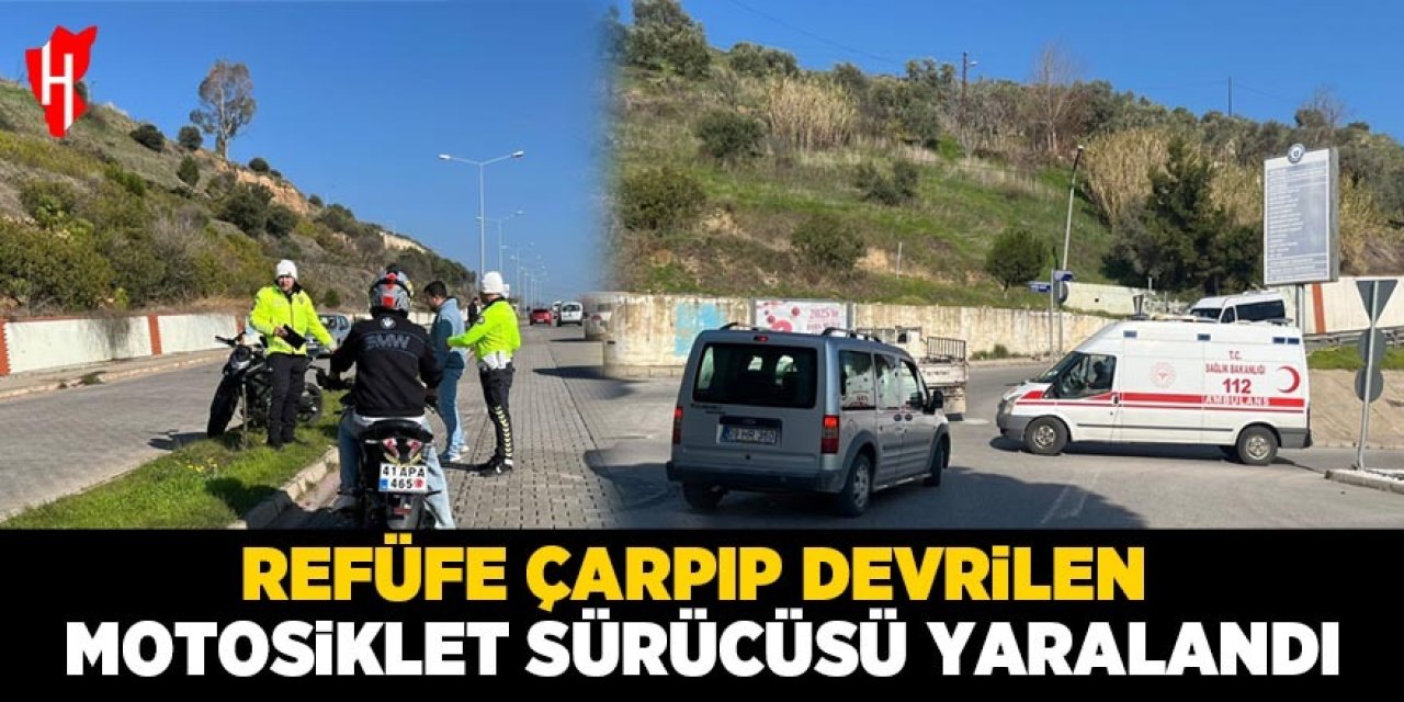 Aydın'da devrilen motosikletin sürücüsü yaralandı