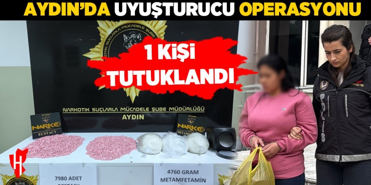 Aydın'da 7 bin 980 adet hap ele geçirildi: 1 kişi tutuklandı