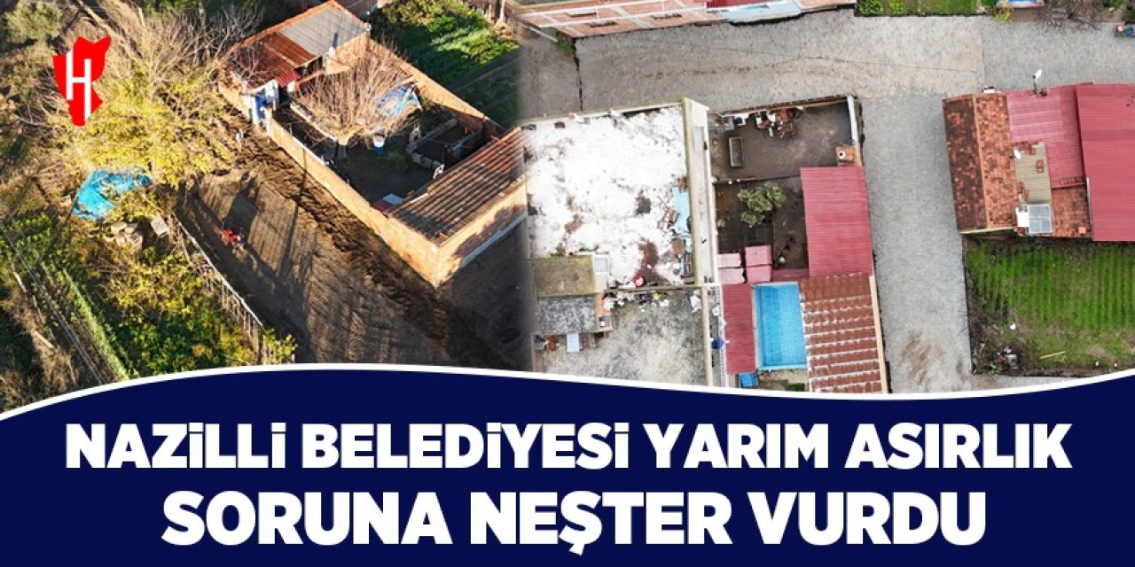 Nazilli Belediyesi Hamzallı Mahallesi’nin yol sorununu çözdü