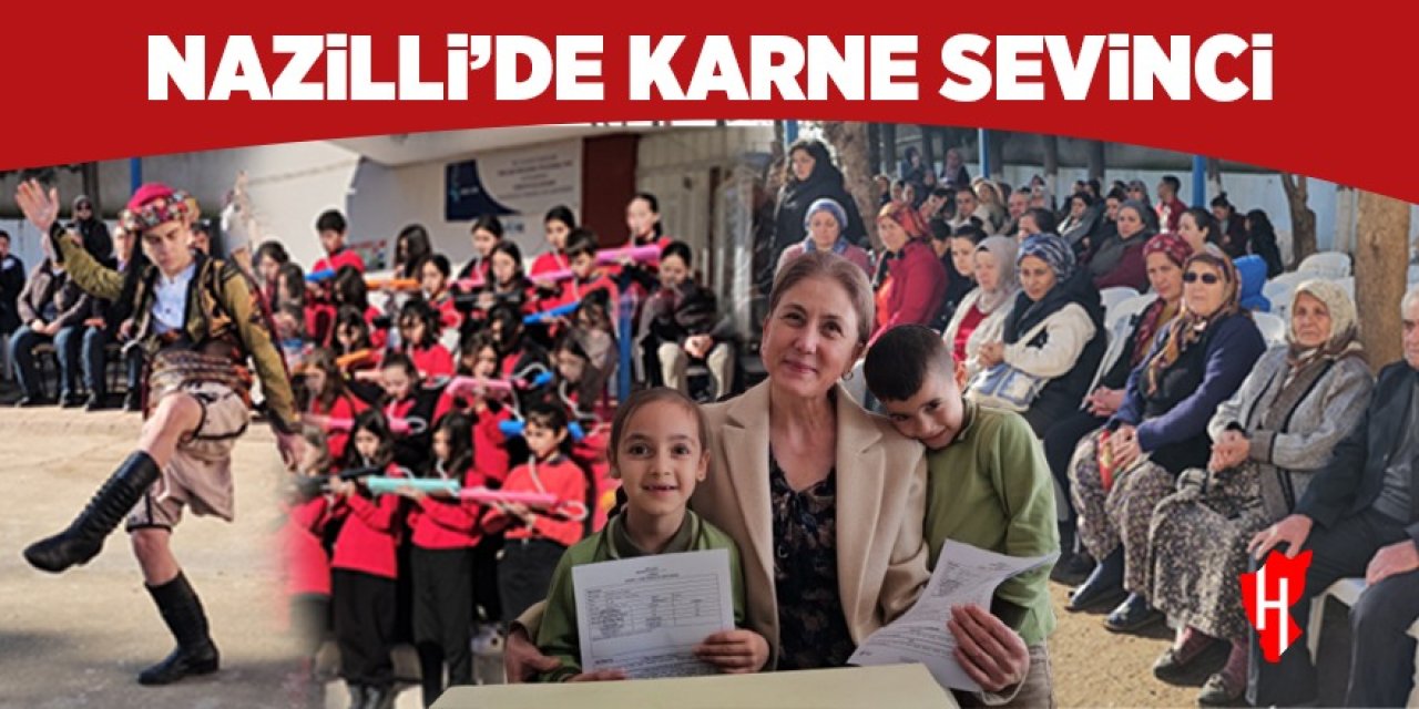 Nazilli'de karne sevinci