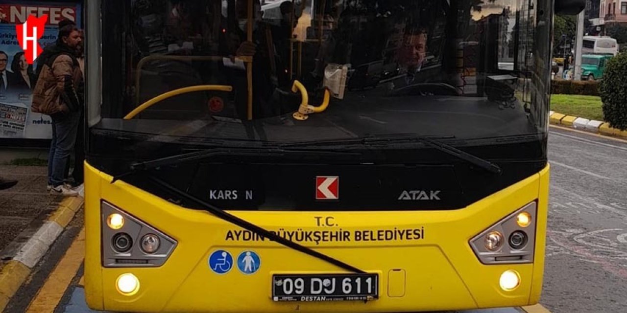 Aydın'da sarı otobüslere 'siyah kurdele'