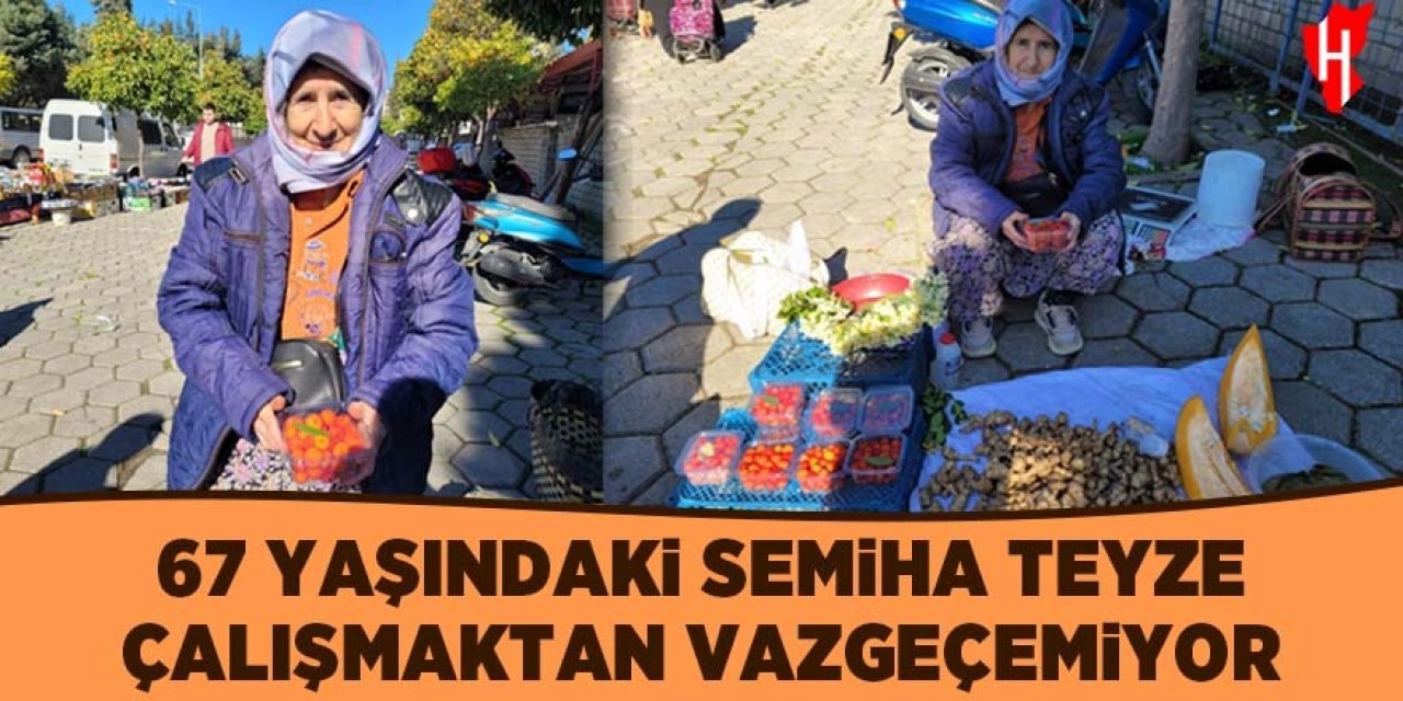 Aydın'da 67 yaşındaki Semiha teyze çalışmaktan vazgeçmiyor