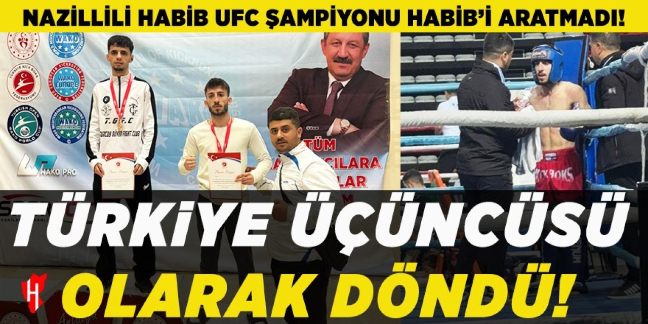 Bu gurur bizim: Nazillili sporcu Kick Boks’ta Türkiye üçüncüsü oldu