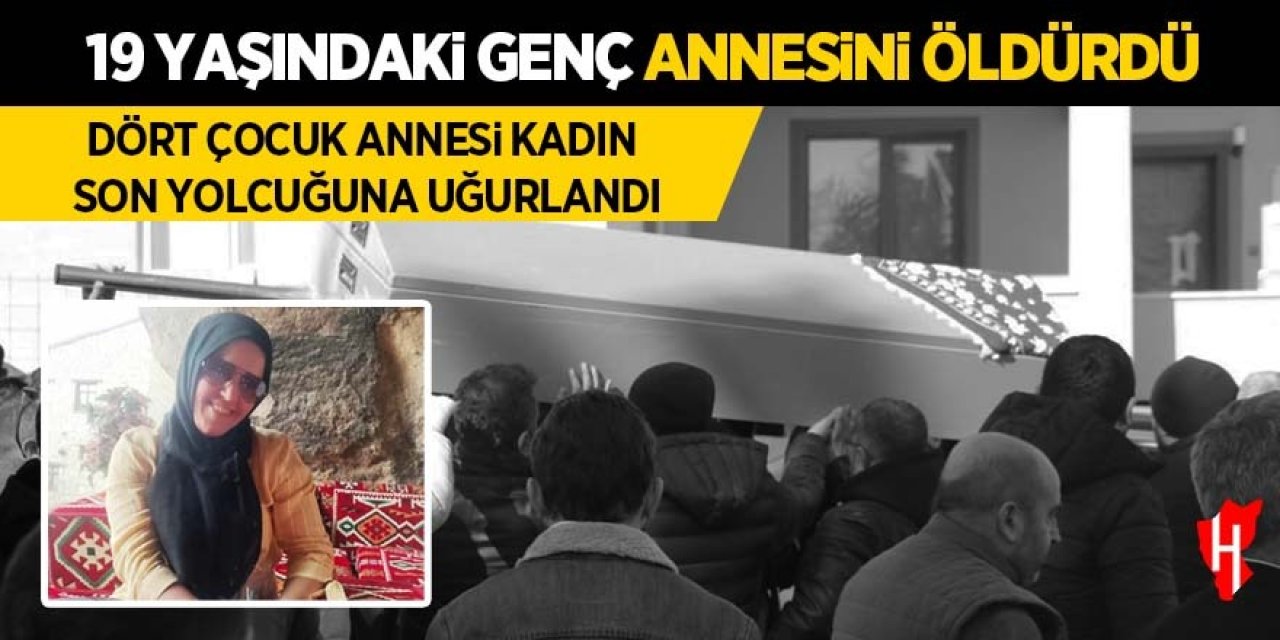 Öz oğlu tarafından öldürülen 'anne' toprağa verildi