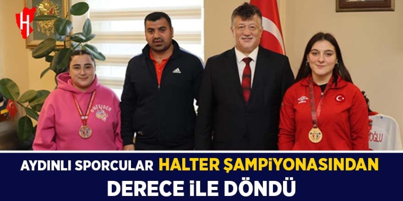 Aydınlı sporcular halter şampiyonasından derece ile döndü