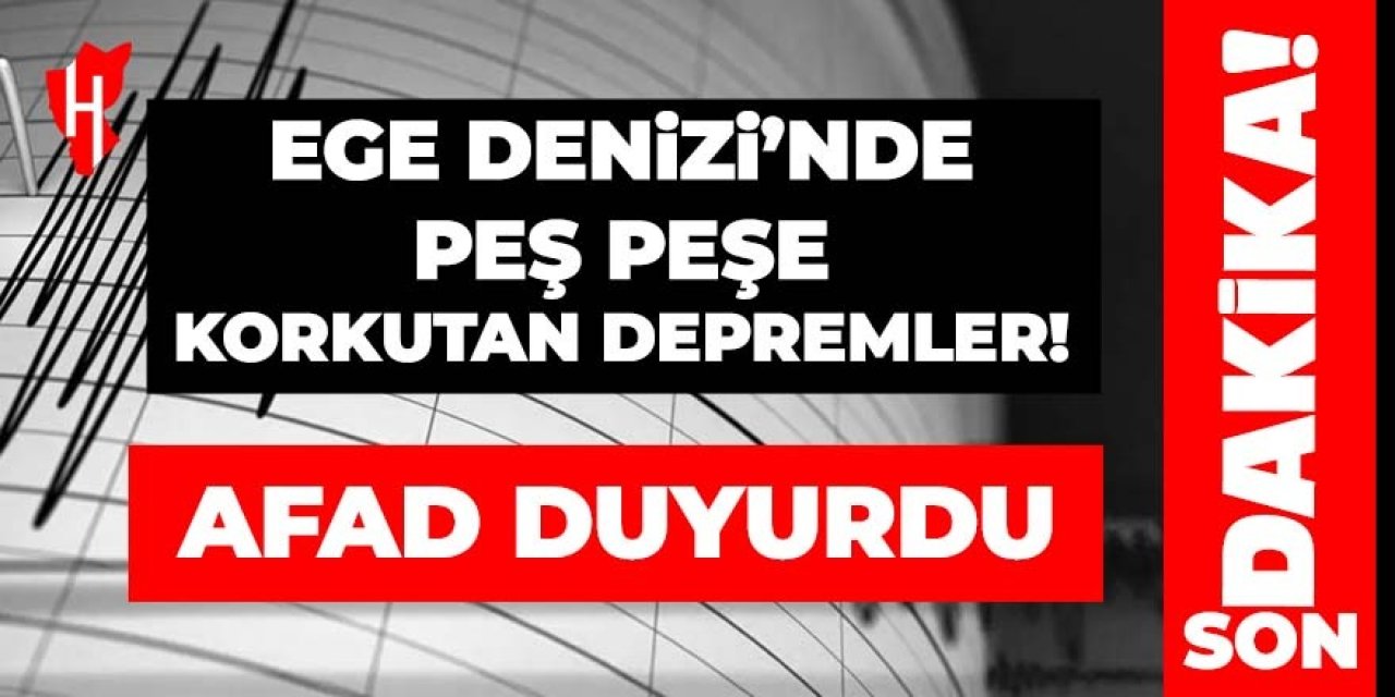 Sabaha karşı peş peşe korkutan depremler!