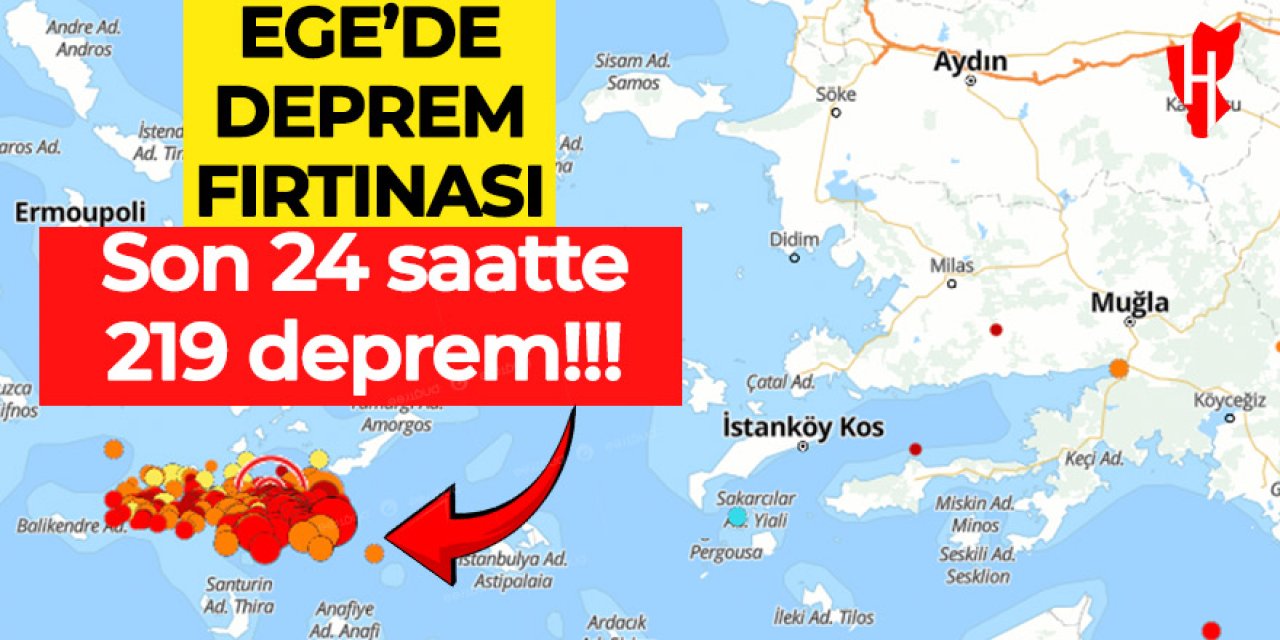 Ege sallanıyor! Son 24 saatte 219 deprem meydana geldi