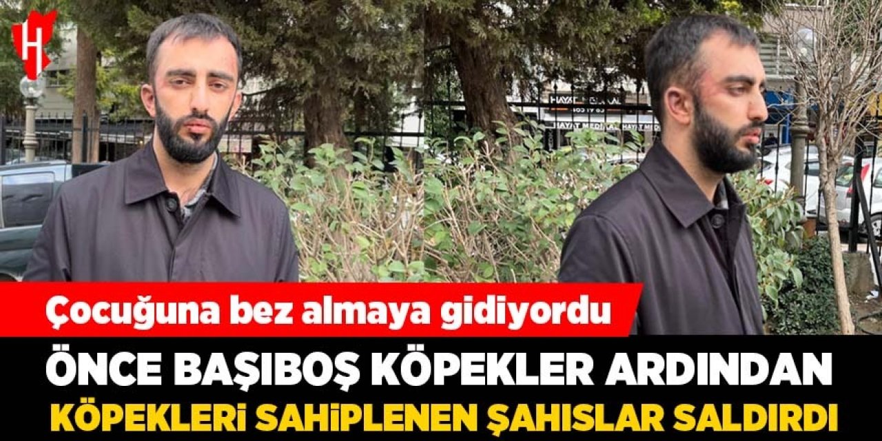 Çocuğuna bez almaya giden şahıs dehşeti yaşadı: Önce köpekler saldırdı, sonra sahipleri feci şekilde darbetti