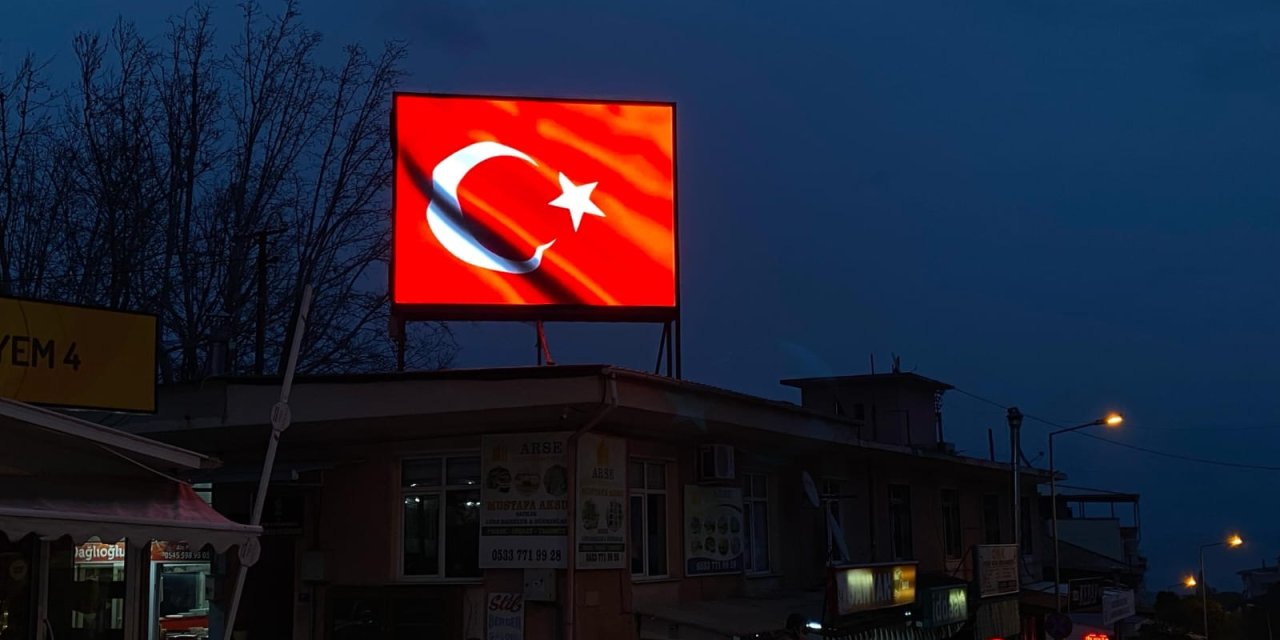 Bozdoğan’da Türk bayraklı mesaj