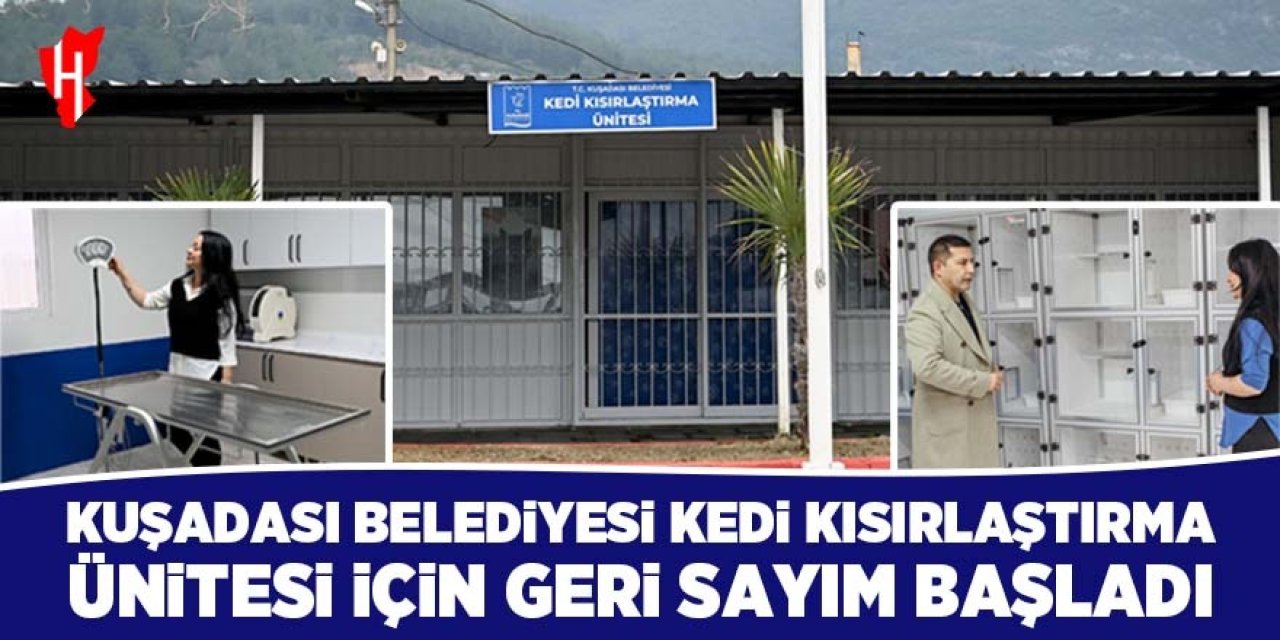 Kuşadası Belediyesi Kedi Kısırlaştırma Ünitesi için geri sayım başladı!