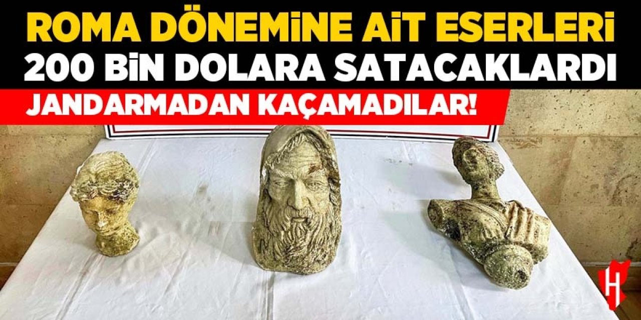 Roma Dönemi'ne ait eserleri 200 bin dolara satacaklardı: Jandarmadan kaçamadılar