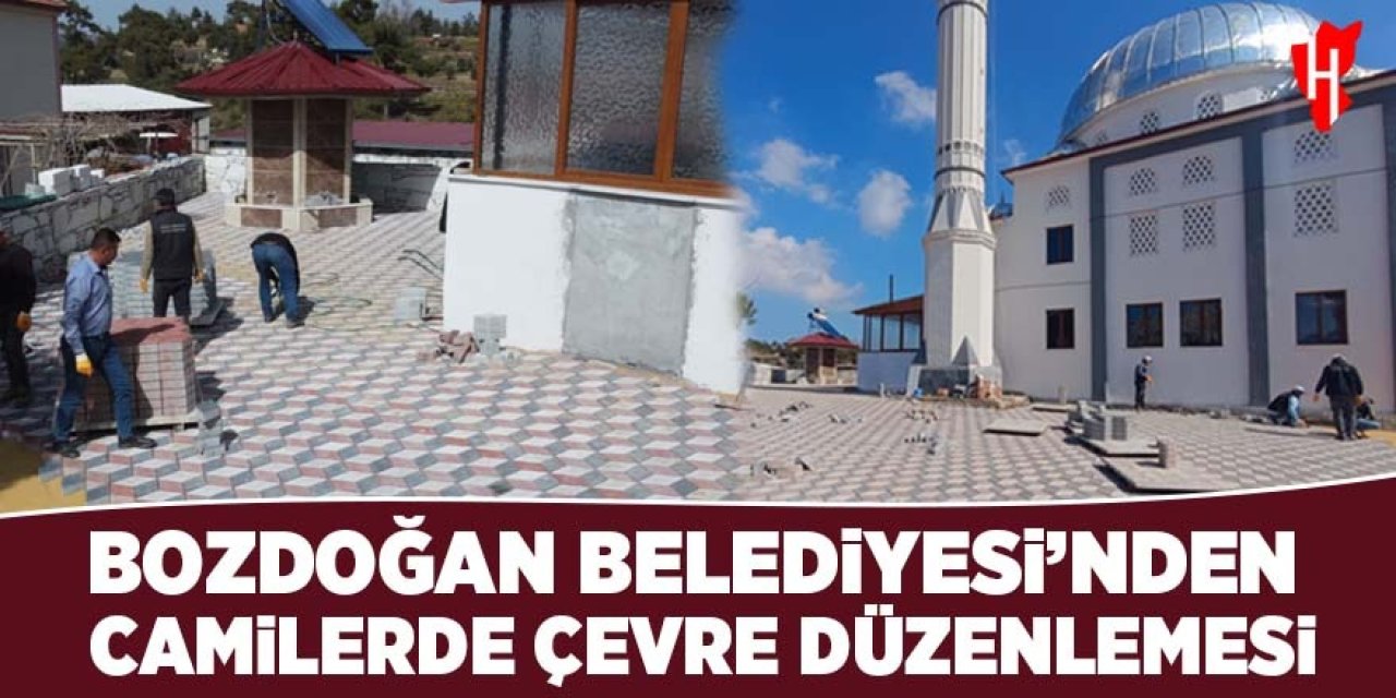 Bozdoğan Belediyesi'nden camilerde çevre düzenlemesi