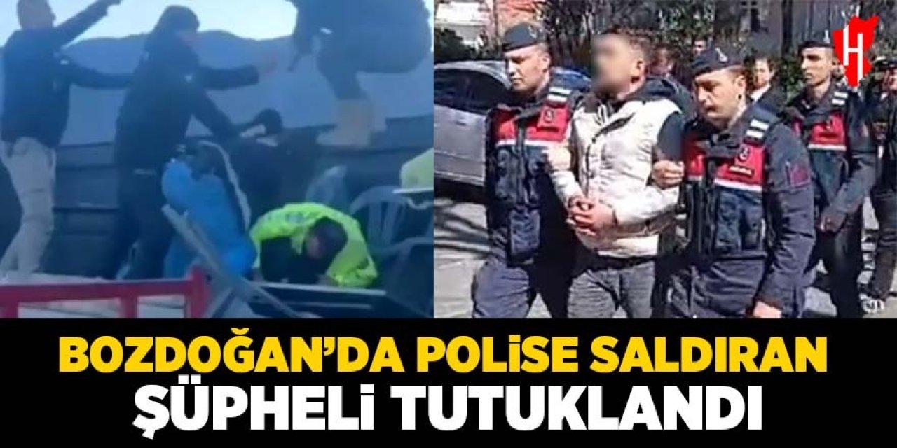 Bozdoğan'da polise saldıran şüpheli tutuklandı