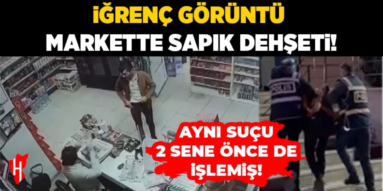 Markette sapık dehşeti!