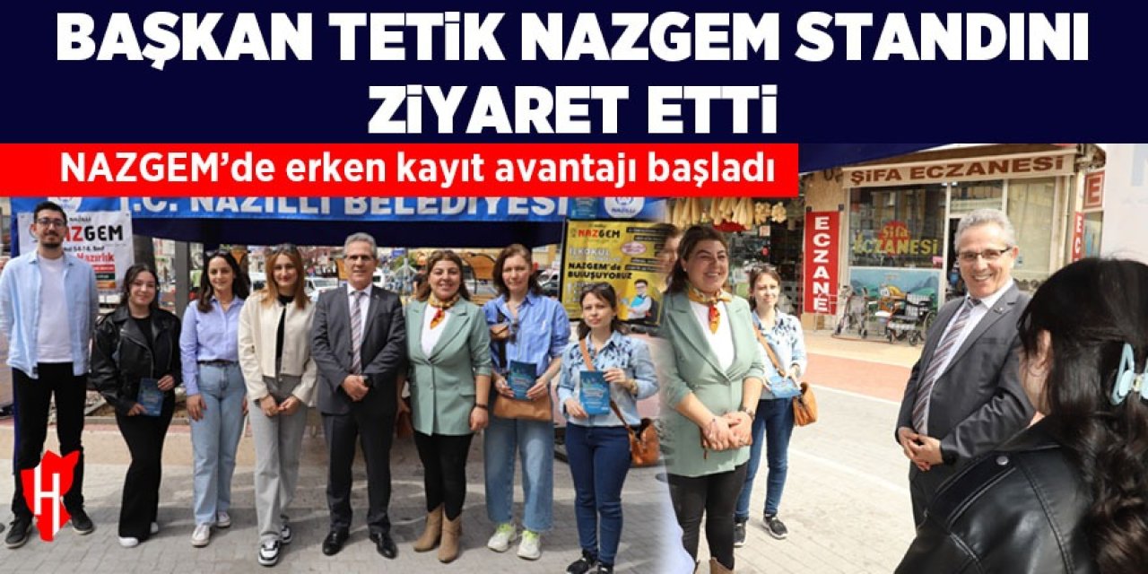 Başkan Tetik NAZGEM standını ziyaret etti: "Öğrencilerin akademik başarılarını artırmayı hedefliyoruz"