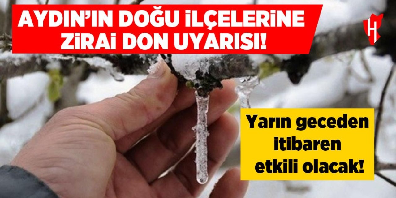 Meteoroloji'den Aydın'a zirai don uyarısı!