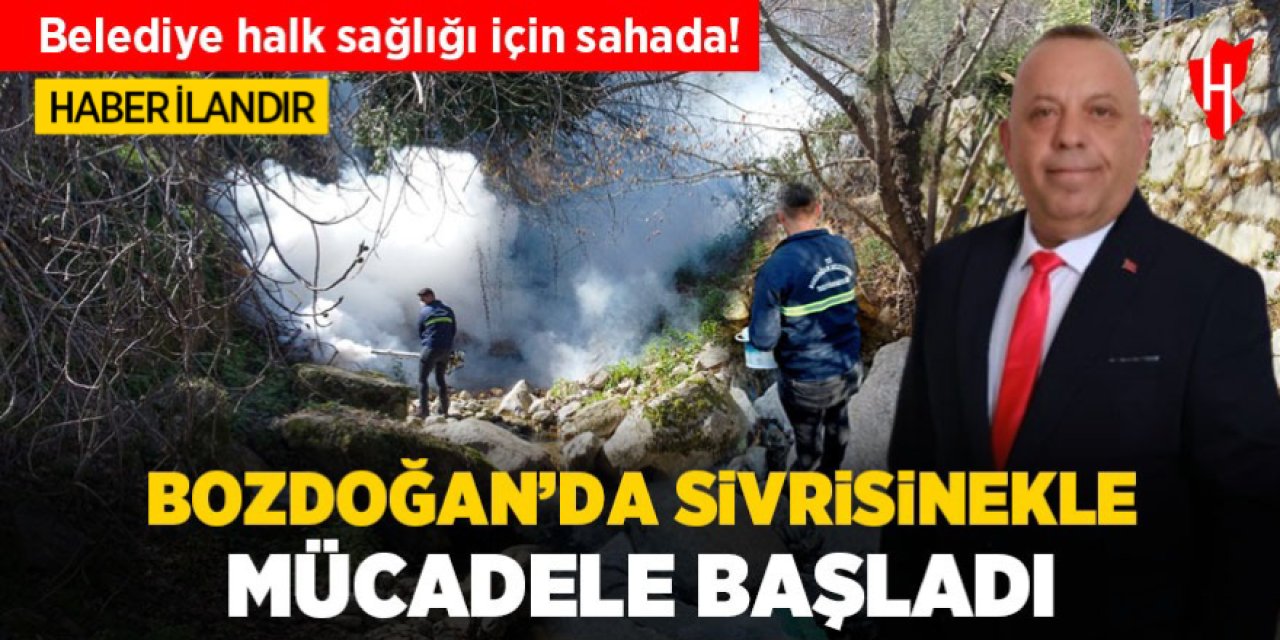 Bozdoğan’da Sivrisinekle Mücadele Başladı:  Belediye Halk Sağlığı İçin Sahada!!