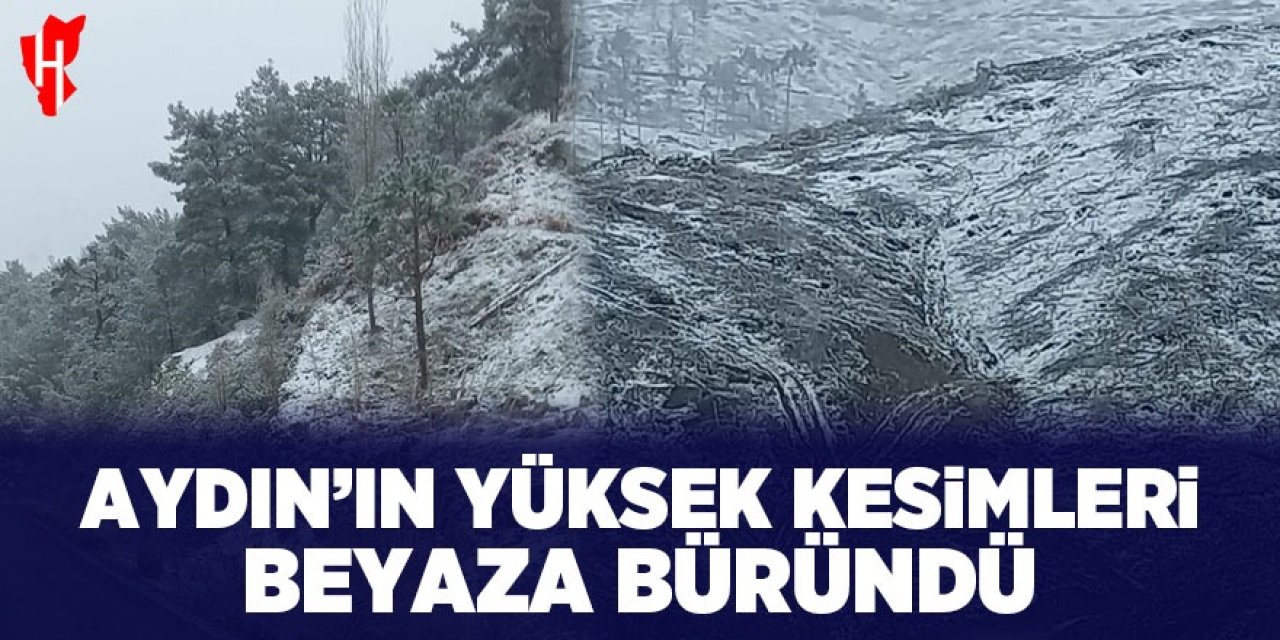 Aydın'ın yüksek kesimleri beyaza büründü