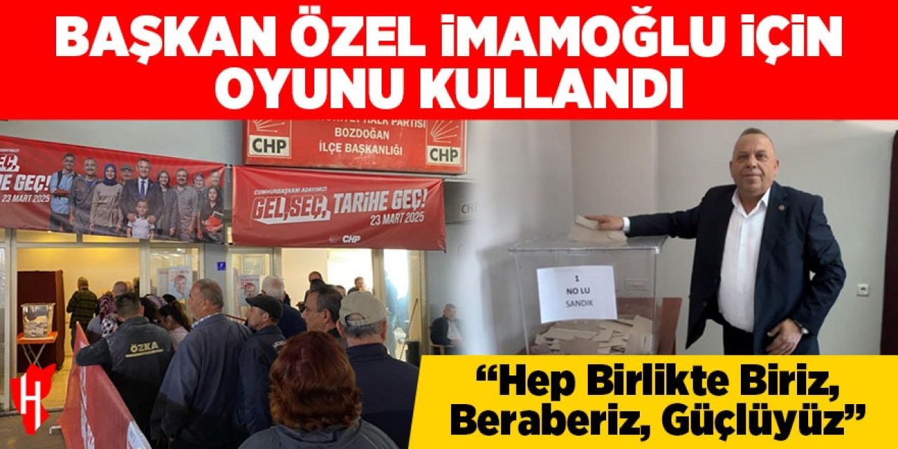 Başkan Galip Özel oyunu kullandı:  “Hep Birlikte Biriz, Beraberiz, Güçlüyüz”