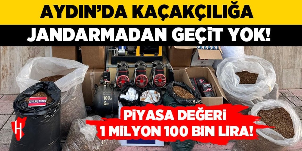 Aydın'da jandarmadan kaçakçılığa geçit yok!