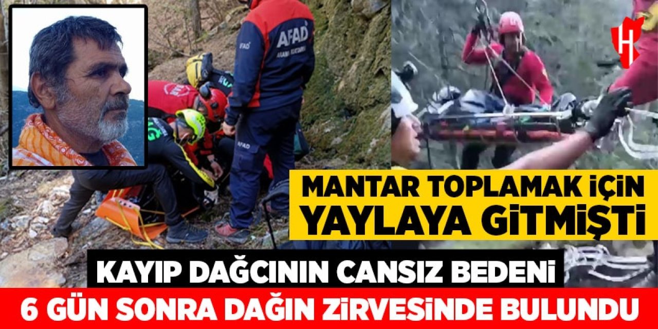 Kayıp dağcının cansız bedeni bulundu