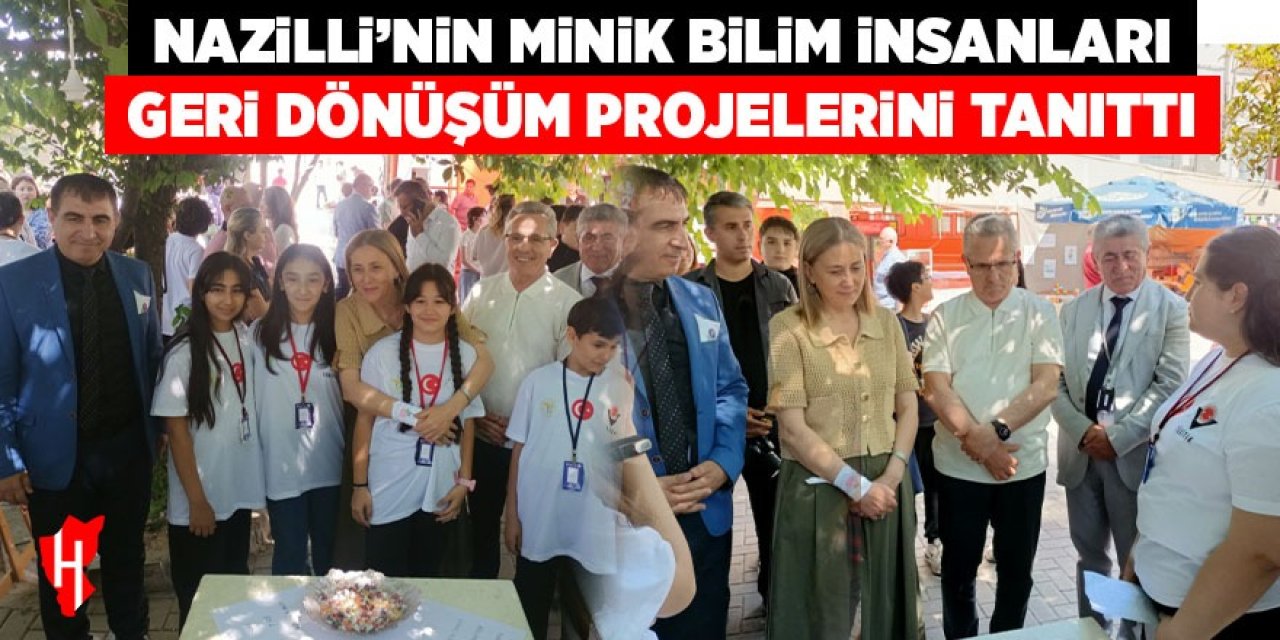 Nazilli'nin minik bilim insanları projelerini tanıttı