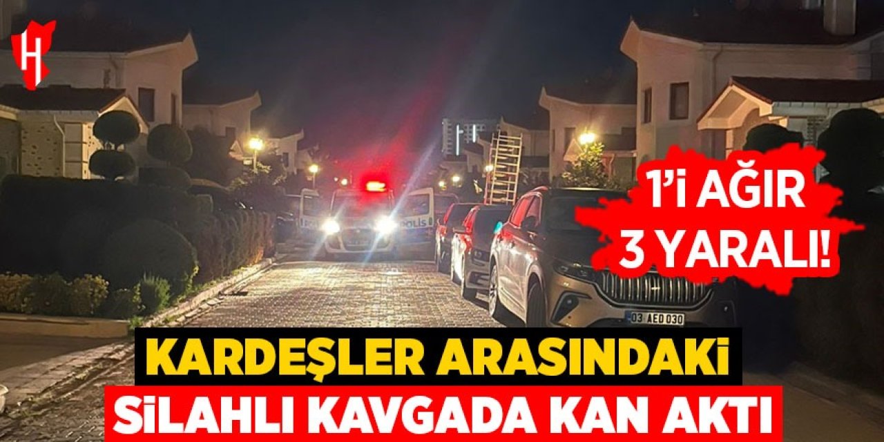 Kardeşler arasında silahlı kavga: 1'i ağır 3 yaralı!