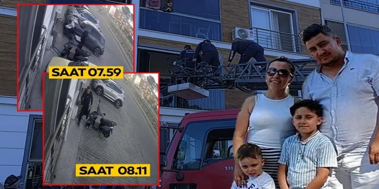 Nazilli'deki korkunç olayda itfaiye erinin eve giriş ve çıkış görüntüleri ortaya çıktı!