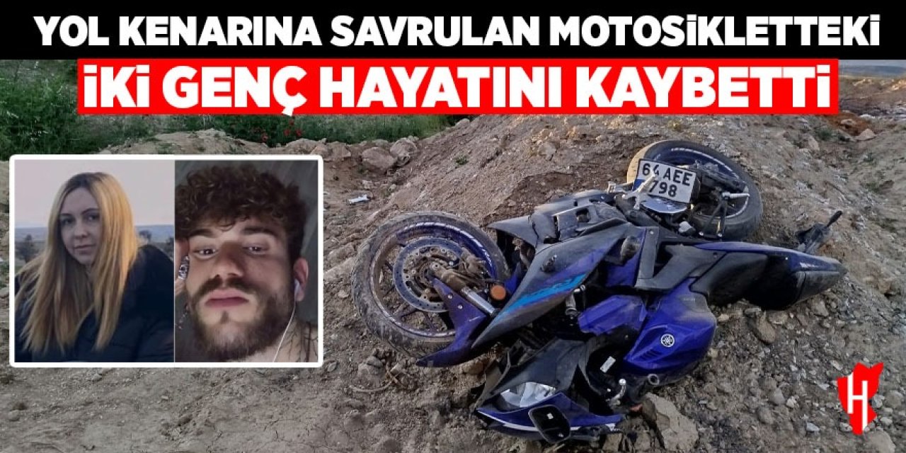 Motosiklet yol kenarına savruldu: 2 ölü