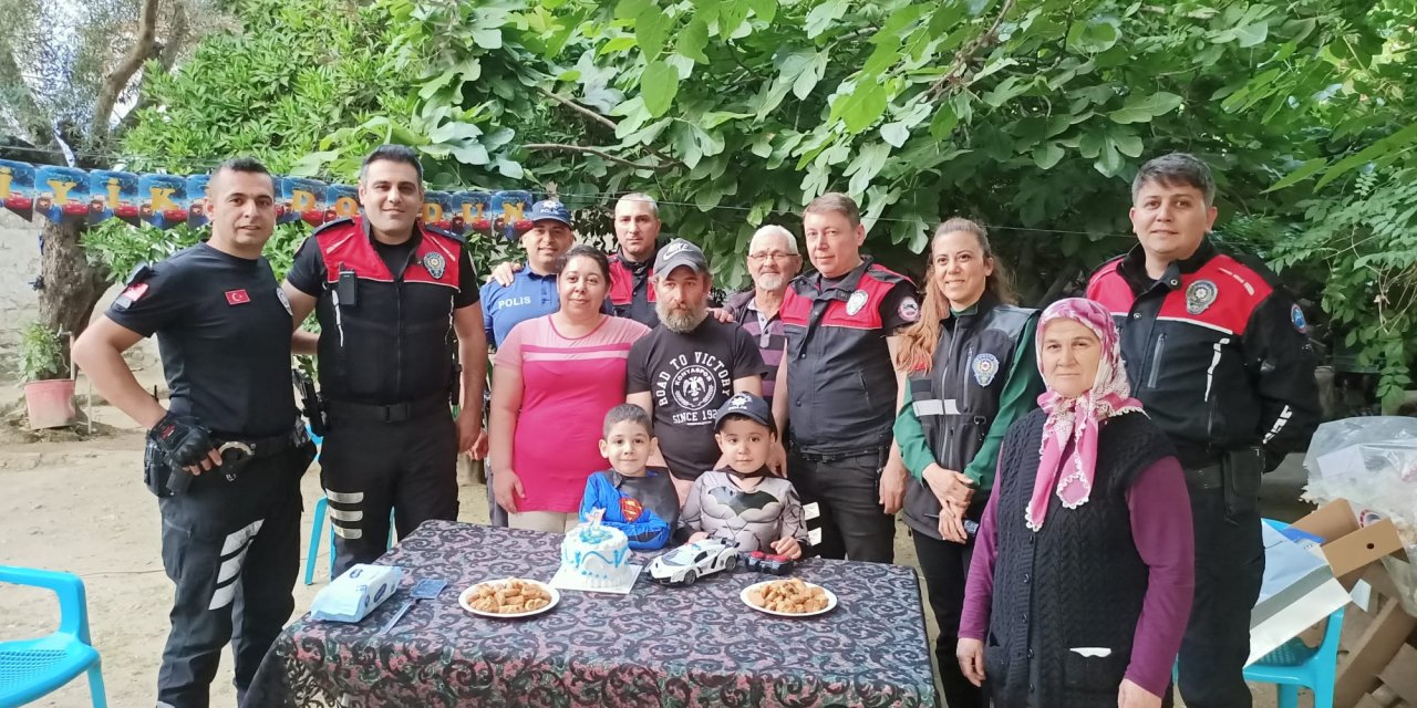 Nazilli Emniyeti'nden minik Eymen'e sürpriz: Hayali gerçekleşti