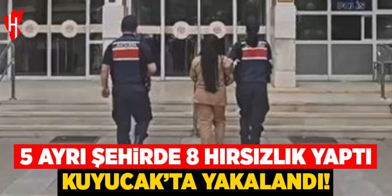 5 ayrı şehirde 8 hırsızlık yaptı: Kuyucak'ta yakalandı!
