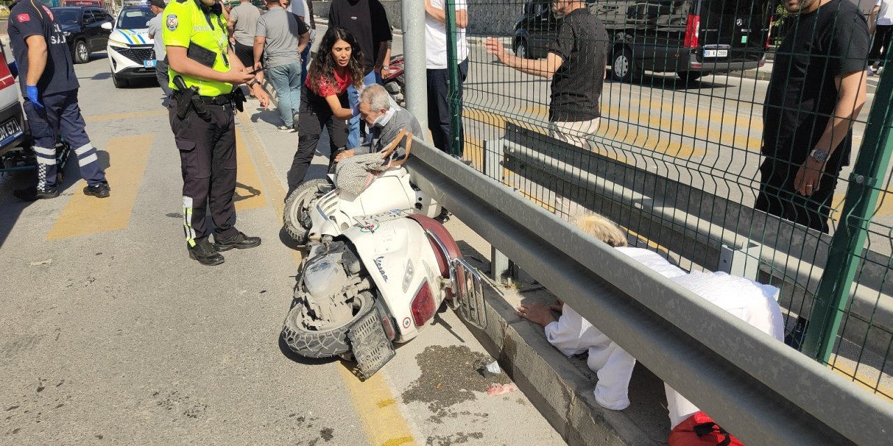 Aydın’da motosiklete servis aracı çarptı: 1’i ağır 2 yaralı