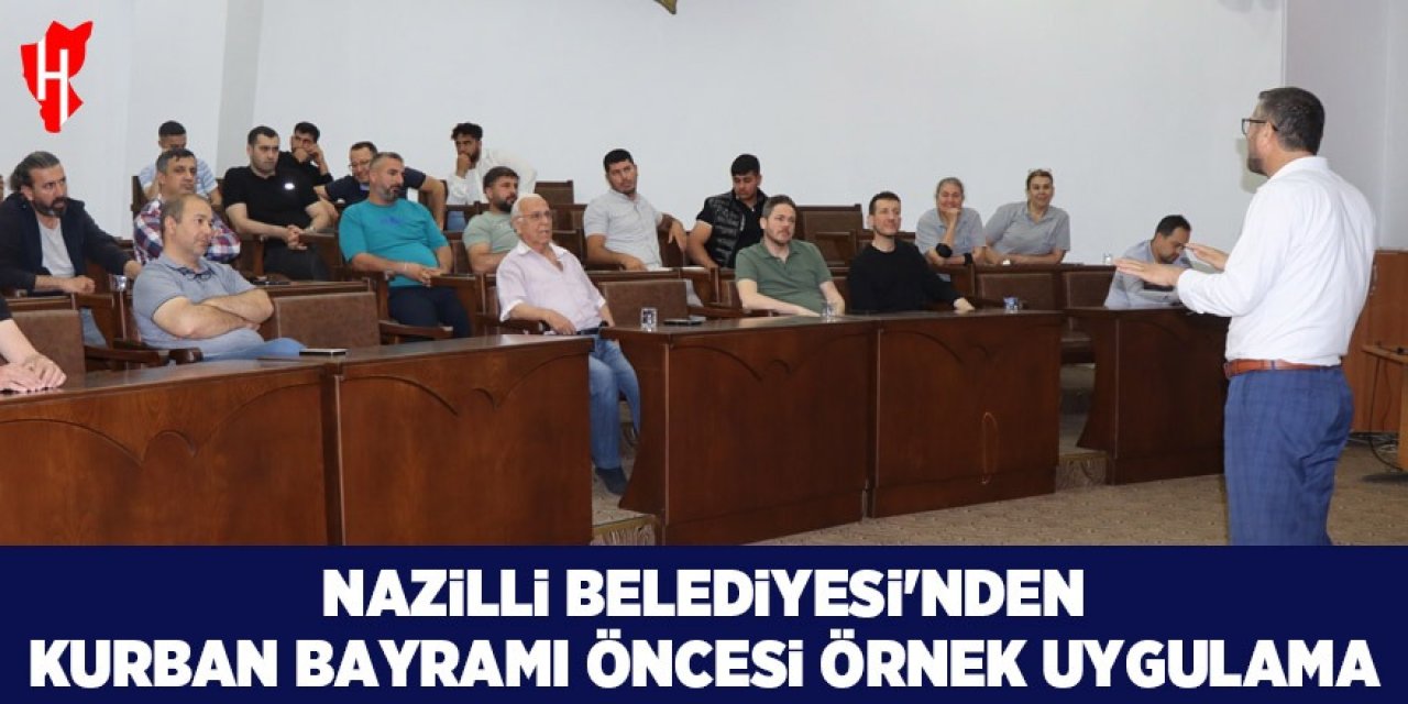 Nazilli Belediyesi'nden Kurban Bayramı öncesi örnek uygulama
