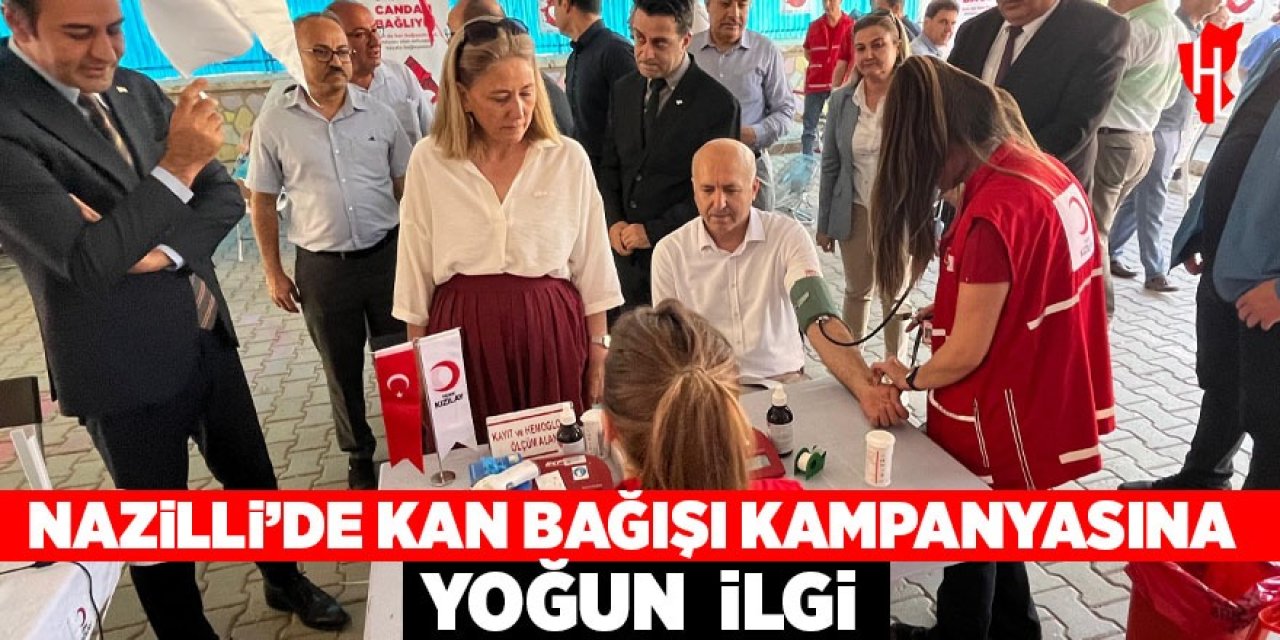Nazilli’de Kan Bağışı Kampanyasına Yoğun İlgi