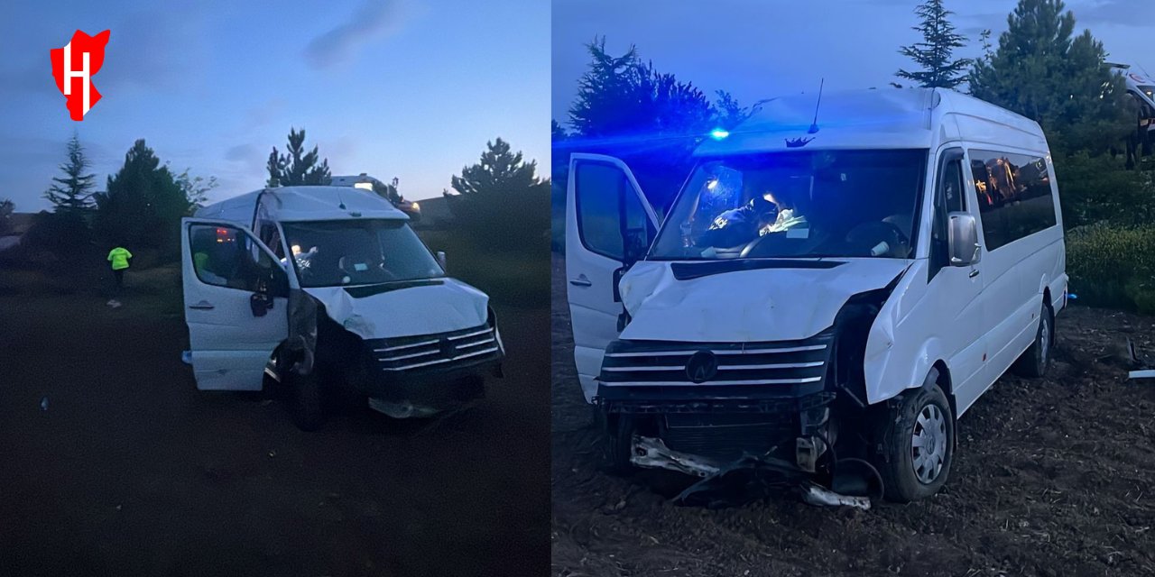 Devrilen minibüste 6 kişi yaralandı