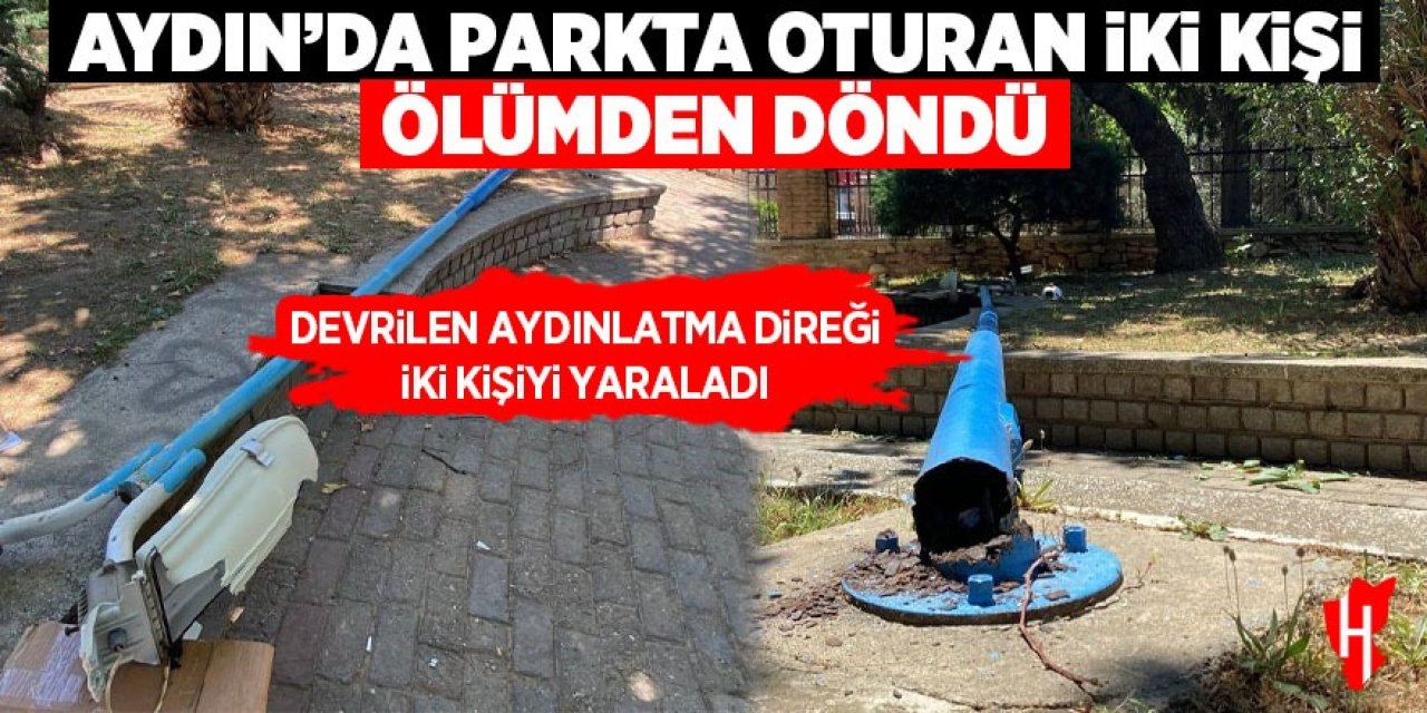 Aydın'da parkta oturan iki kişi ölümden döndü