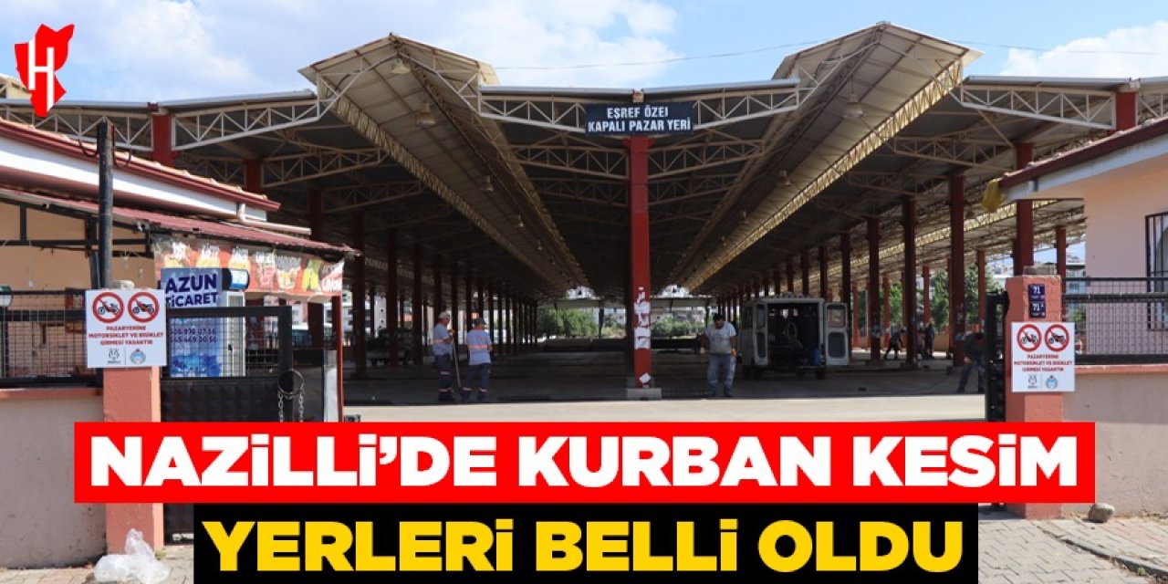 Nazilli'de kurban kesim yerleri belli oldu