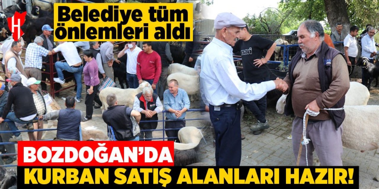 Bozdoğan'da kurban satış yerleri hazır