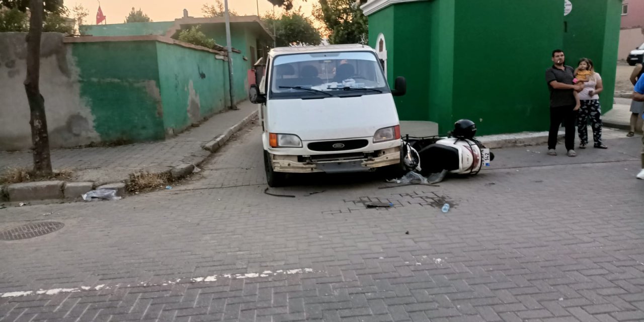 Nazilli’de otomobille motosiklet çarpıştı: 2 yaralı