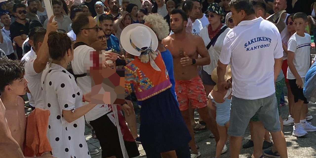 Kanyonda facia! Başına taş düşen 3 yaşındaki çocuk ağır yaralandı