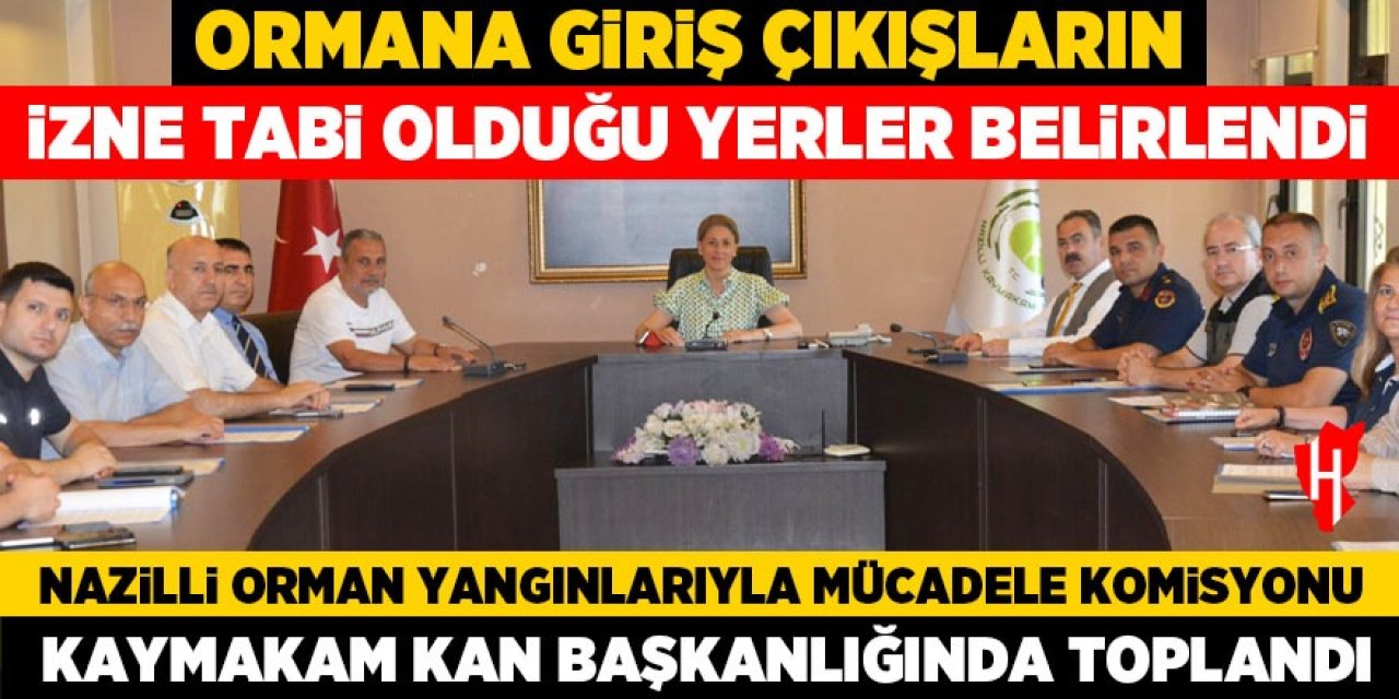 Nazilli'de ormana giriş çıkışların izne tabi olduğu yerler belli oldu!