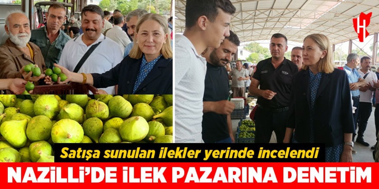 Nazilli'de ilek pazarına denetim!