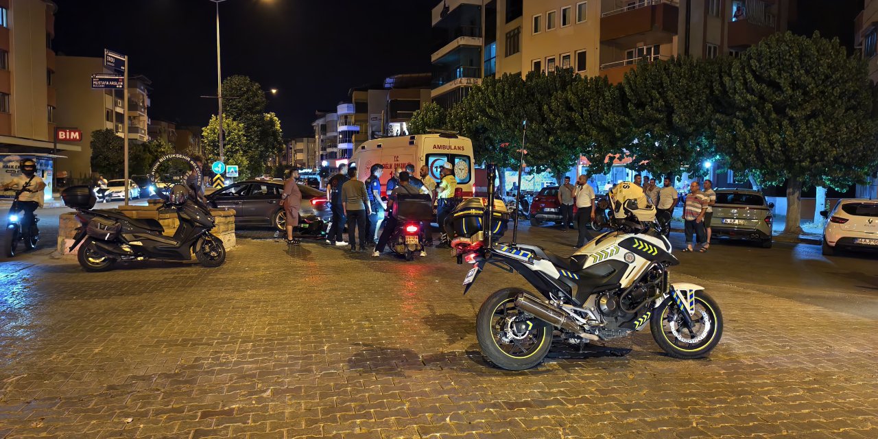 Nazilli’de Otomobil ile Motosiklet Çarpıştı: 1 Yaralı