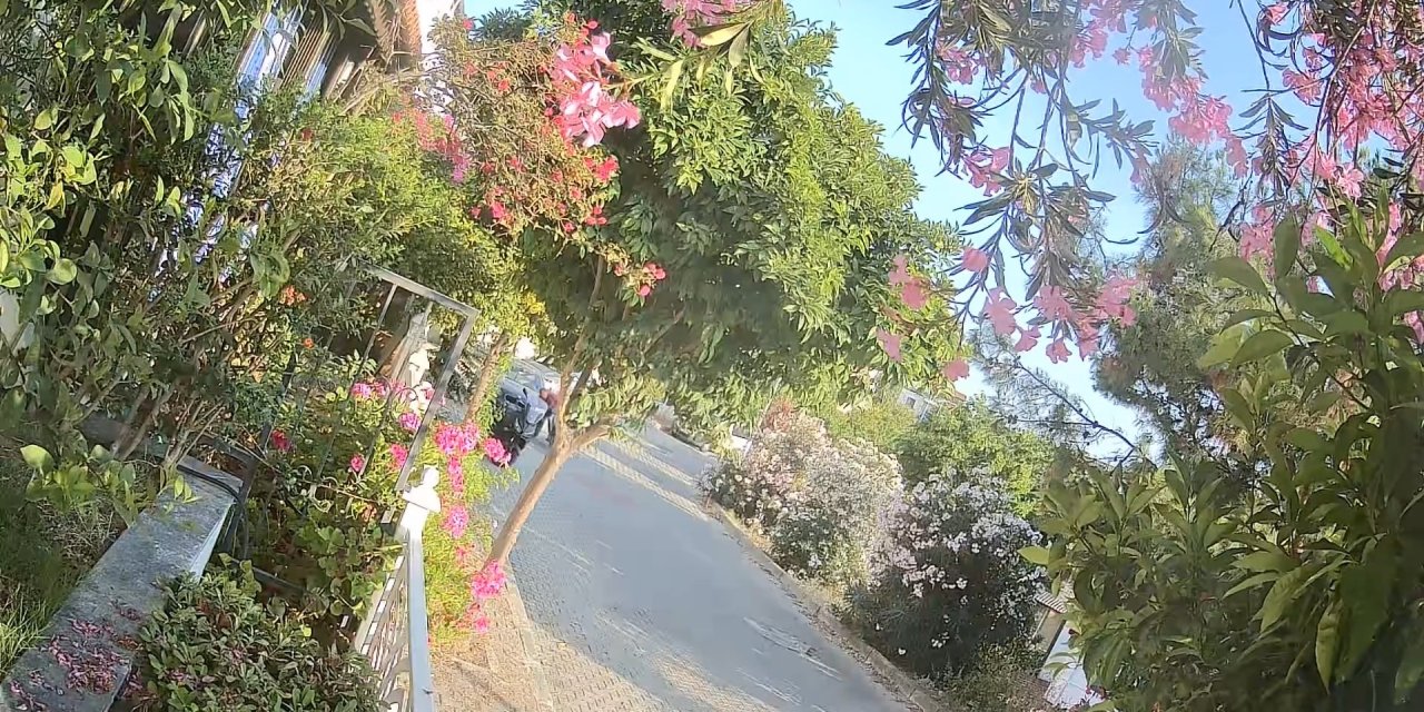 Kontrolden çıkan motosiklet park halindeki araçlara çarptı: 1 yaralı
