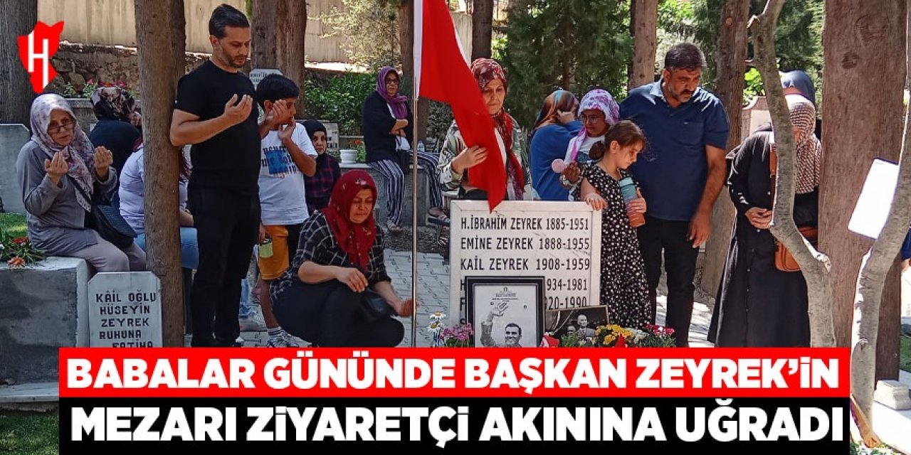 Babalar Günü’nde Başkan Zeyrek’in mezarına ziyaretçi akını!