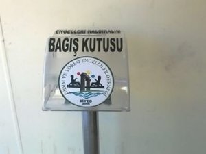 Didim’de Engelliler İçin Bağış Kutusu Konuldu