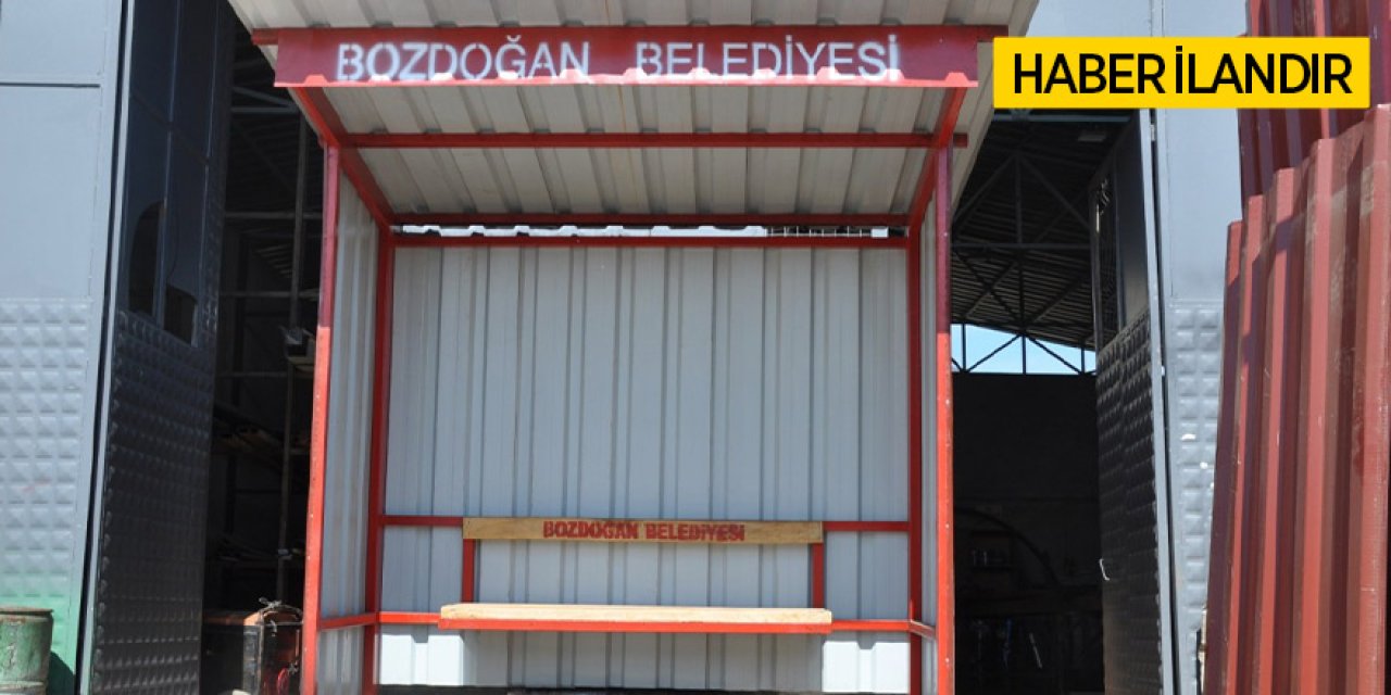Bozdoğan Belediyesi Bankları ve Durakları Kendi İmkânlarıyla Üretiyor